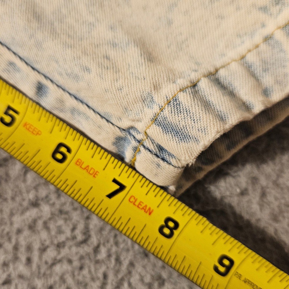 Vintage Quiksilver Denim Shorts Size 30 x 8 USA Made Light Acid Wash Jorts - Picture 7 of 15